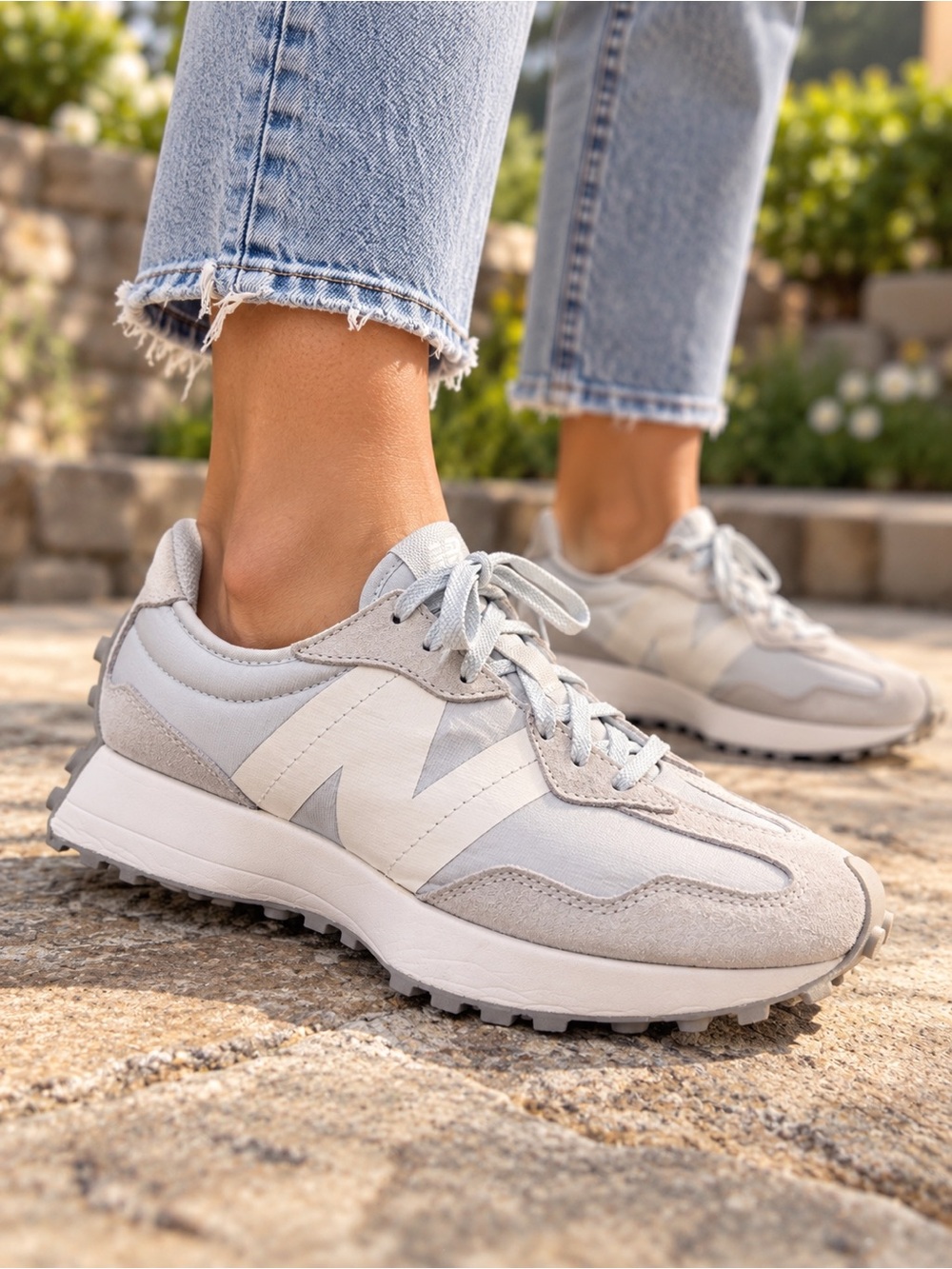 New Balance 327 Women's Serene Sea Smoke Retro Runner Sneakers